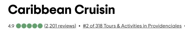 Caribbean Cruisin' / TCI Ferry — Turks & Caicos